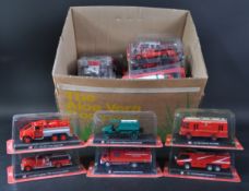 LARGE COLLECTION OF DEL PRADO 1/80 SCALE DIECAST FIRE ENGINES