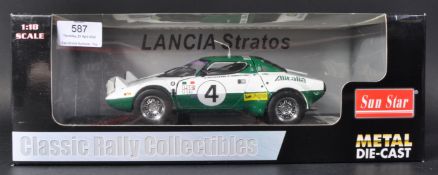 SUN STAR 1/18 SCALE DIECAST MODEL LANCIA STRATOS SPORTS CAR