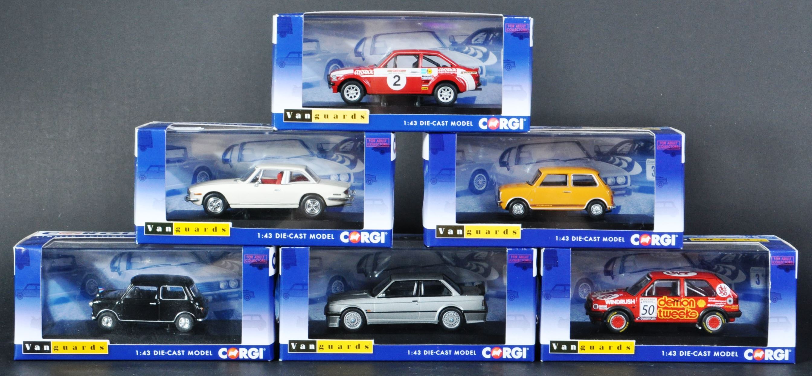 COLLECTION OF CORGI VANGUARDS 1/43 SCALE DIECAST MODEL CARS