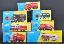 COLLECTION OF CORGI DIECAST MODEL FIRE ENGINES