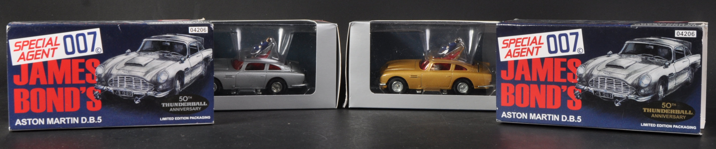 TWO HORNBY CORGI TOYS JAMES BOND ASTON MARTIN D.B.5