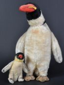 TWO VINTAGE GERMAN STEIFF SOFT TOY TEDDY BEAR PENGUINS