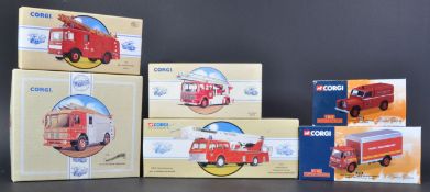 COLLECTION OF ASSORTED CORGI DIECAST MODEL FIRE ENGINES