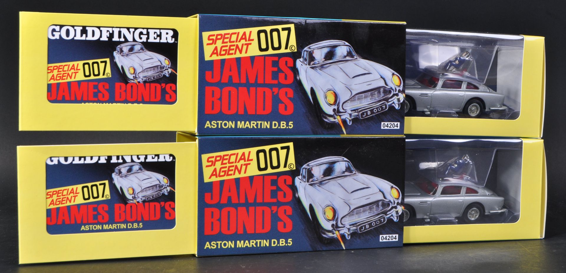 TWO HORNBY CORGI TOYS JAMES BOND ASTON MARTIN D.B.5