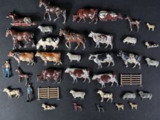 COLLECTION OF VINTAGE BRITAINS LEAD TOY FARM ANIMALS