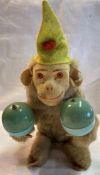 VINTAGE MECHANICAL WIND UP CLOCKWORK MONKEY