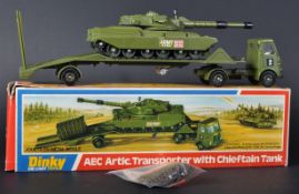 VINTAGE DINKY TOYS DIECAST MODEL ARTIC TRANSPORTER WITH TANK