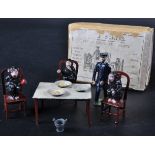 VINTAGE TAYLOR & BARRETT LEAD TOY SET CHIMPANZEE TEA PARTY