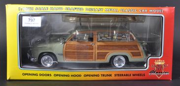 ORIGINAL MOTOR CITY CLASSICS 1/18 SCALE DIECAST FORD WOODY STATION WAGON