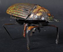 VINTAGE GERMAN TINPLATE MECHANICAL CLOCKWORK BEETLE