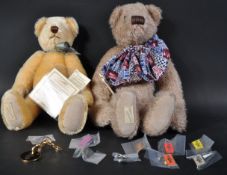 TWO LIMITED EDITION DEANS RAG BOOK SOFT TOY TEDDY BEARS
