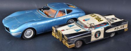 TWO VINTAGE JAPANESE TINPLATE FRICTION POWERED MODEL CARS