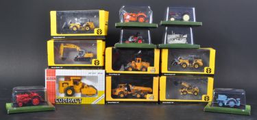 COLLECTION OF DIECAST MODEL TRACTORS AND CONSTRUCTION VEHICLES