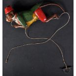 VINTAGE TINPLATE MECHANICAL CLIMBING MONKEY