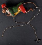 VINTAGE TINPLATE MECHANICAL CLIMBING MONKEY