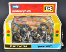 VINTAGE BRITAINS DIECAST SPEEDYWAY MOTORCYCLES