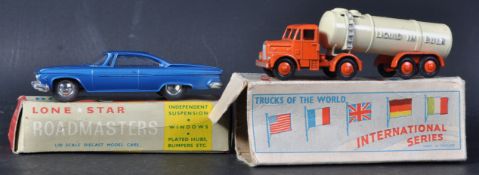 TWO VINTAGE DIECAST MODEL VEHICLES