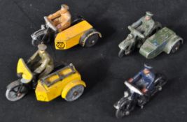 COLLECTION OF VINTAGE DINKY TOYS DIECAST MODEL MOTORBIKES