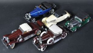 COLLECTION OF X5 FRANKLIN MINT DIECAST MODEL CARS