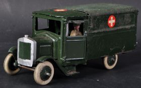 ORIGINAL VINTAGE BRITAINS DIECAST ARMY AMBULANCE