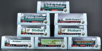 COLLECTION OF OXFORD DIECAST 1/76 SCALE EDDIE STOBART VEHICLES