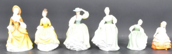 COLLECTION OF SIX VINTAGE 20TH CENTURY ROYAL DOULTON FIGURINES