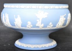 VINTAGE 20TH CENTURY WEDGWOOD JASPERWARE TAZZA CENTREPIECE