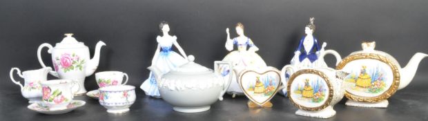 A COLLECTION OF VINTAGE BONE CHINA ITEMS - COALPORT & MORE