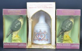 TWO ROYAL DOULTON SCOTCH BIRD DANTERS & BELLS WEDDING BELL