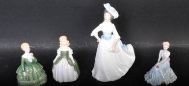 FOUR 20TH CENTURY ROYAL DOULTON & COALPORT FIGURINES