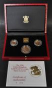 ROYAL MINT 1990 UNITED KINGDOM GOLD PROOF SOVEREIGN SET