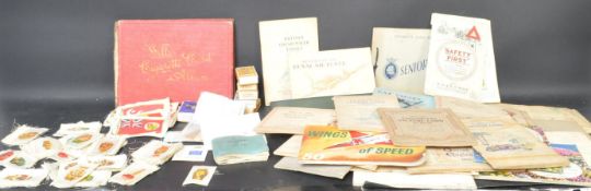 A COLLECTION OF EARLY 20TH CENTURY CIGARETTES CARDS & SILK