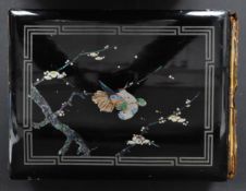 VINTAGE JAPANESE MOTHER OF PEARL LAQUERED PHOTO ALBUM