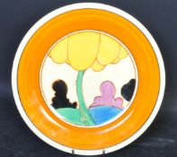 EARLY 20TH CENTURY ART DECO FANTASQUE BIZARRE AUTUMN PATTERN PLATE