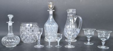 COLLECTION OF GEORGE II & LATER CUT GLASS