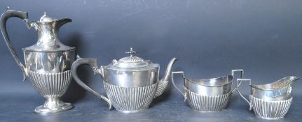 EARLY 20TH CENTURY BARKER BROTHERS SILVER PLATE TEA SERVICE