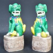 EARLY 20TH CENTURY CHINESE FOO DOG FIGURES