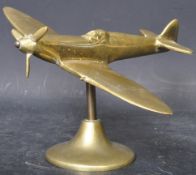 WWII TRENCH ART SPITFIRE PLANE MODEL