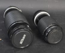 PAIR OF NIKON ZOOM CAMERA LENSES