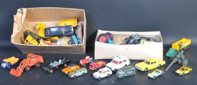 A COLLECTION OF VINTAGE DIECAST METAL CARS & VEHICLES