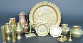 LARGE COLLECTION OF VINTAGE 20TH CENTURY COPPER AND BRASS