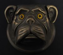 VINTAGE BRONZE BULLDOGS DESK BELL