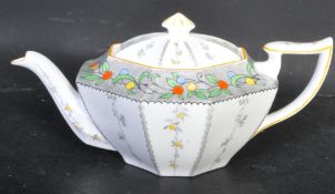 SHELLEY ART DECO FINE BONE CHINA QUEEN ANNE TEAPOT