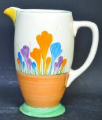 CLARICE CLIFF - CROCUS - BIZARRE PATTERN STONEWARE JUG