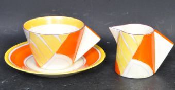 COLLECTION OF CLARICE CLIFF BIZARRE - CONICAL PATTERN CHINA