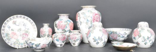 A COLLECTION OF MID 20TH CENTURY TOYO VASES & PLATES