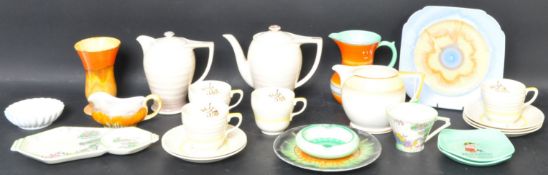 MIXED COLLECTION OF DECO AND LATER CERAMICS