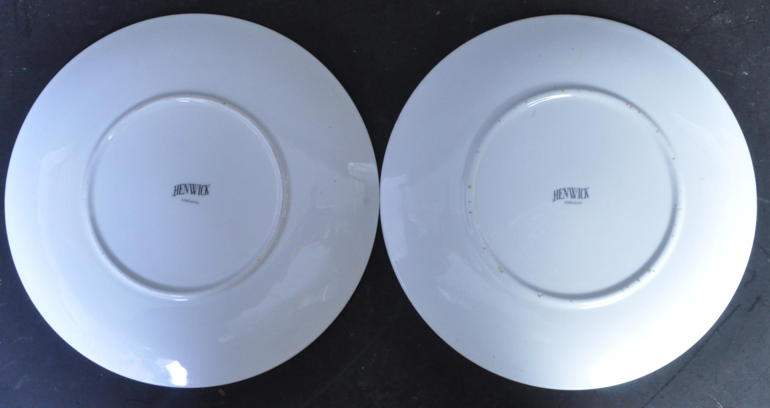 PAIR OF 1970S HENWICK J. BUTTERFIELD PLATES - Image 2 of 4