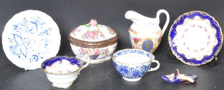 COLLECTION OF 19TH CENTURY ENGLISH AND CONTINENTAL CERAMICS