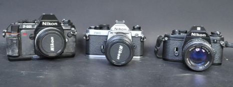 COLLECTION OF NIKON CAMERA BODIES & LENSES